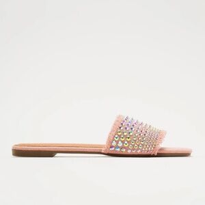 Embellished flat sandal